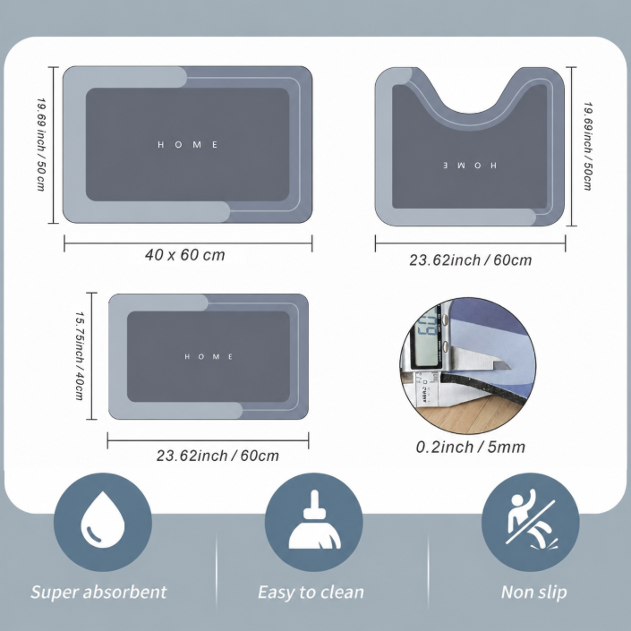 Bathroom Toilet Mat
