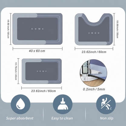 Quick-Dry Bathroom Mat